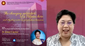 VP Jocson examines changing narratives of Filipino heroism in 2nd lecture as PUP professorial chairholder in literature ed